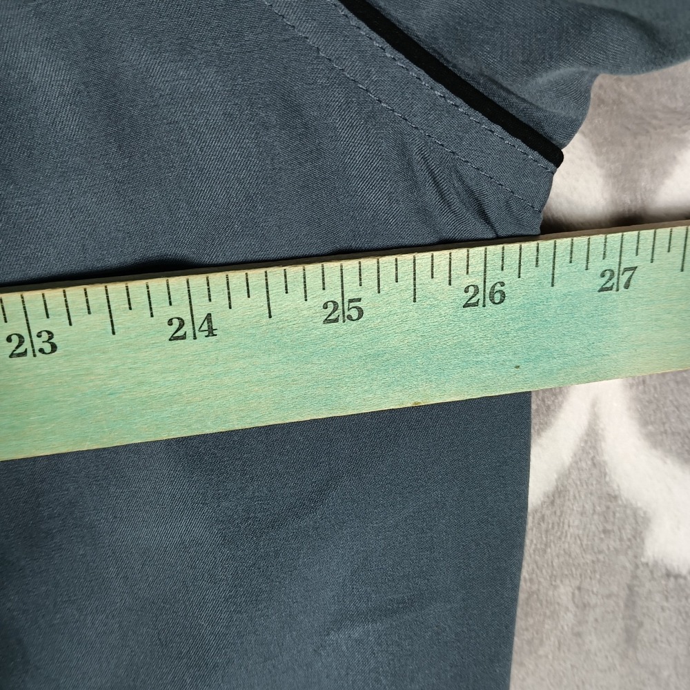 Nike Windbreaker Jacket Men XXL Gray Black Full Zip Running Golf Swoosh - Picture 6 of 8